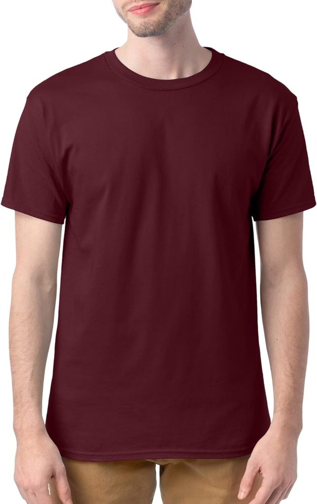 Hanes Essentials Mens T-Shirt Pack, Mens Short Sleeve Tees, Crewneck Cotton T-Shirts for Men, Value Pack