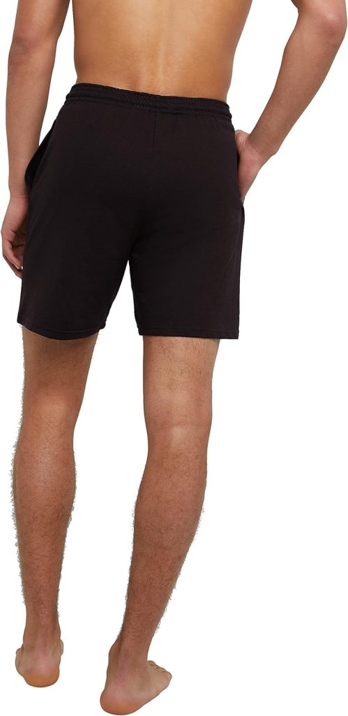 Hanes Mens Athletic Shorts, Favorite Cotton Jersey Shorts, Pull-On Knit Shorts with Pockets, Knit Gym Shorts, 7.5 Inseam