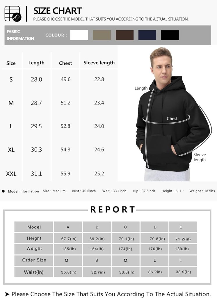 THE GYM PEOPLE Mens Fleece Pullover Hoodie Loose Fit Ultra Soft Hooded Sweatshirt With Pockets