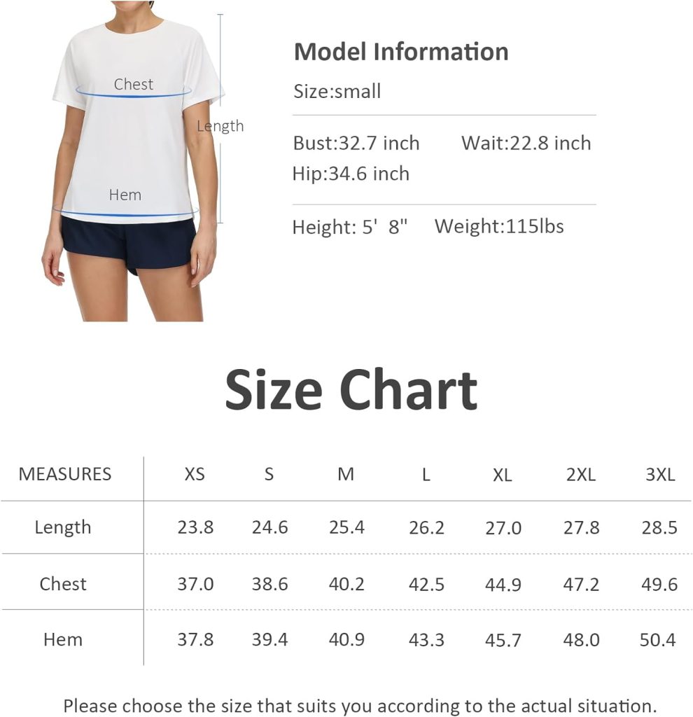 THE GYM PEOPLE Womens Short Sleeve Workout Shirts Breathable Yoga T-Shirts with Side Slits Athletic Tee Tops
