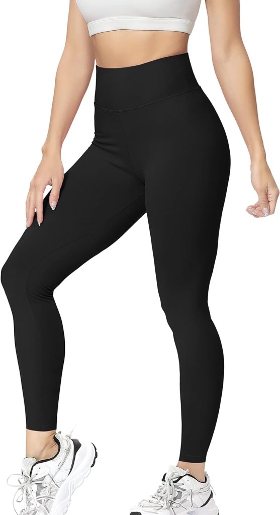 VALANDY High Waisted Leggings for Women Stretch Tummy Control Workout Running Yoga Pants RegPlus Size