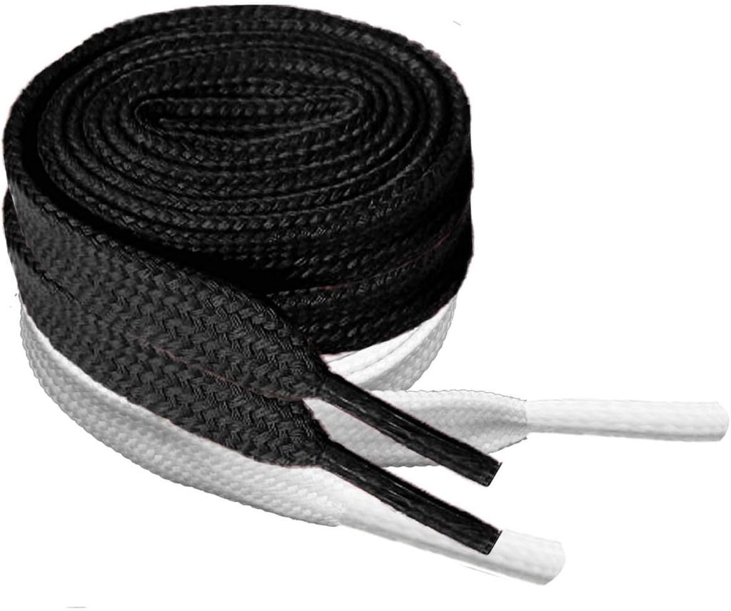 CaseHQ Flat Shoelaces 5/16 Wide52 Lengths For Sneakers Athletic Tennis Shoe