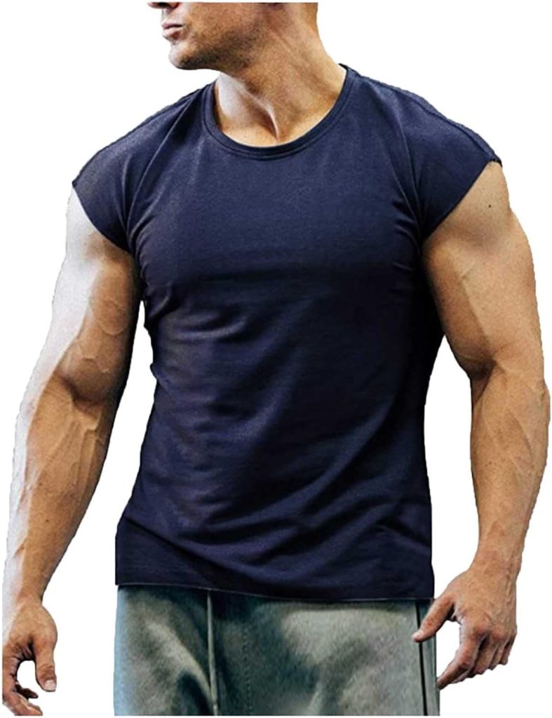 Cut Off Workout Tank Tops for Men Muscle Gym Workout Athletic Shirt Gym Bodybuilding Sleeveless T Shirts Fashion Vest