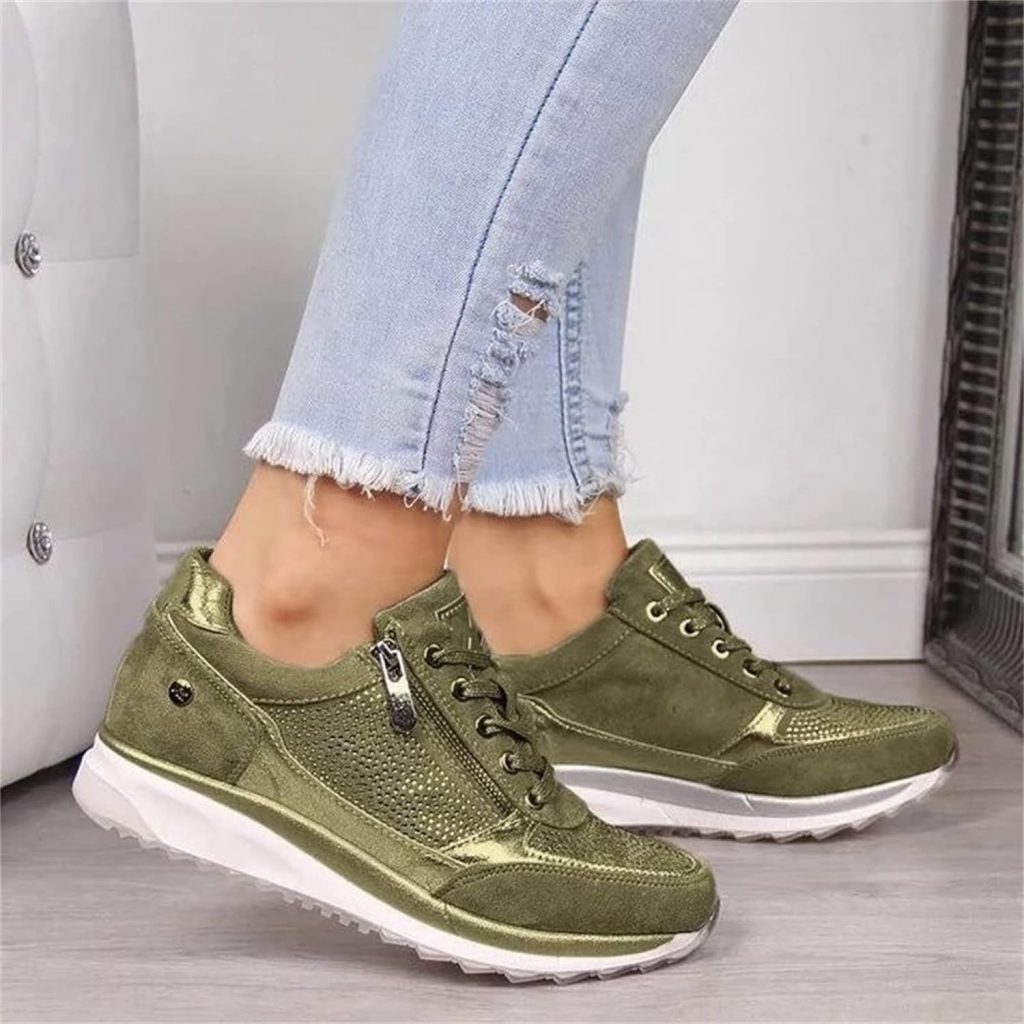 Ladmiple Shoes For Women Sneakers Slip Ons Comfort Casual Canvas Shoes Summer Fashion Platform Walking Flats Loafers