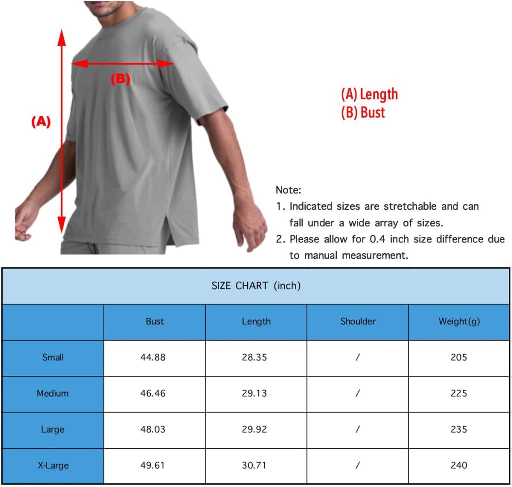 Magiftbox Cotton Gym Shirts Oversized Athletic Loose Workout t Shirts Short Sleeve for Men T68N