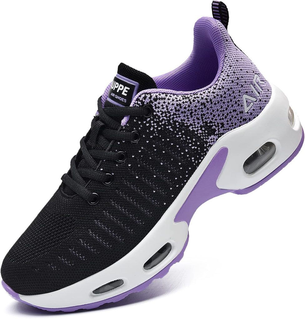 QAUPPE Womens Fashion Lightweight Air Sports Walking Sneakers Breathable Gym Jogging Running Tennis Shoes US 5.5-11 B(M)…