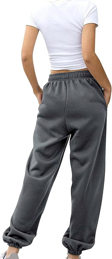 Womens Yoga Sweatpants High Waist Cinch Bottom Sweatpants Cozy Loose Workout Baggy Lounge Pants