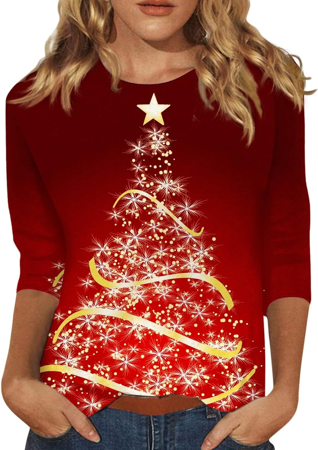 Christmas Party Casual Long Sleeve Women Blouse Clothing Dressed Shirts Vetement s Dames Bloezen