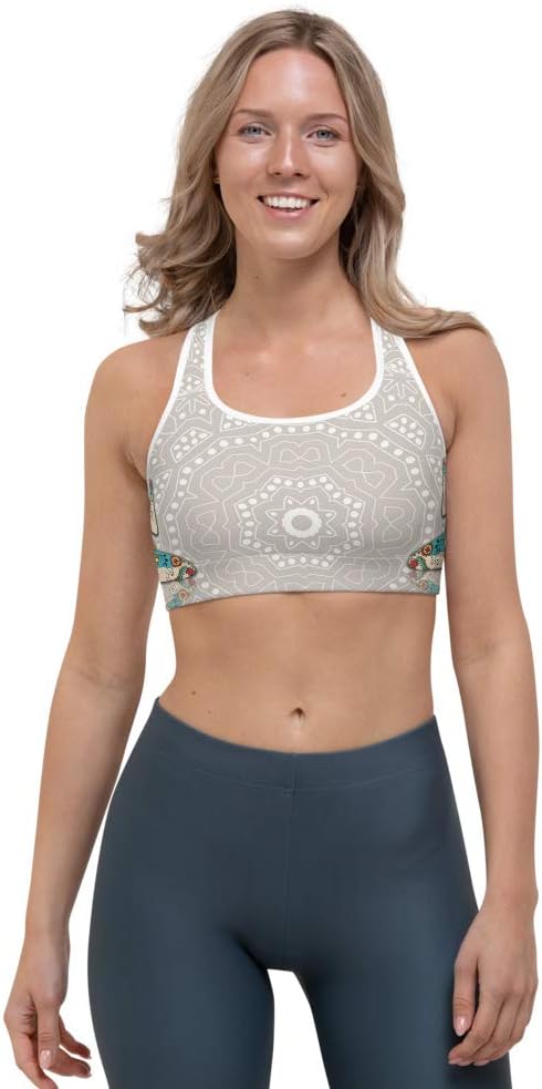 Mirror Lotus Girl Sports Bra | Gym, Fitness  Yoga Wear | Handmade Quality | Athleisure | Activewear